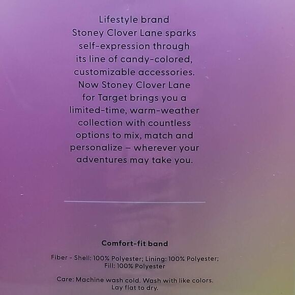 Sleeping Eye Mask Stoney Clover Lane x Target Purple Hearts - Picture 3 of 3